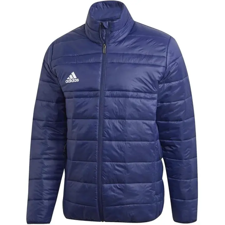 Chaqueta adidas Jkt18 Pad Jkt para hombre, azul con logo blanco en el pecho - 1