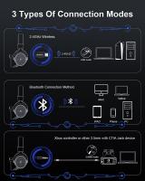 Auricular De Juego Inalámbrico NUBWO G07 Con Tecnología 2.4GHz Y Bluetooth 5.3 Micrófono De Cancelación De Ruido Estéreo Compatible Con Computadora Y Teléfono Móvil - details 4