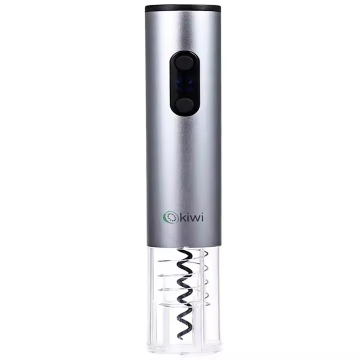 MAXHOME-KIWI SACACORCHOS ELECTRICOS Acero Inoxidable,Abridor de vino eléctrico,abridor de vino automático funciona con pilas,abridor de Botellas Multifuncional - 1