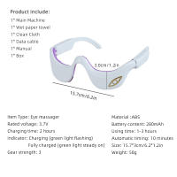 Masajeador De Ojos EMS Micro Corriente Pulso Calor Comprimido Vibration Elimina Arrugas Y Cicatrices Sombra Oscuro Tensión Piel - details 1