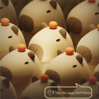 Lámpara De Noche De Silicona Capybara Para Niños Luz De Sueño USB Recargable Decoración Animal Táctil Luz De Mesa Para Dormitorio - details 12