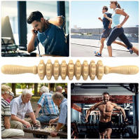 Rodillo De Masaje De Madera Para Puntos Trigénicos Y Libro De Masaje Manual Para El Gimnasio Uso Doméstico Alivio De Músculos Dolorosos Y Cellulite - details 15