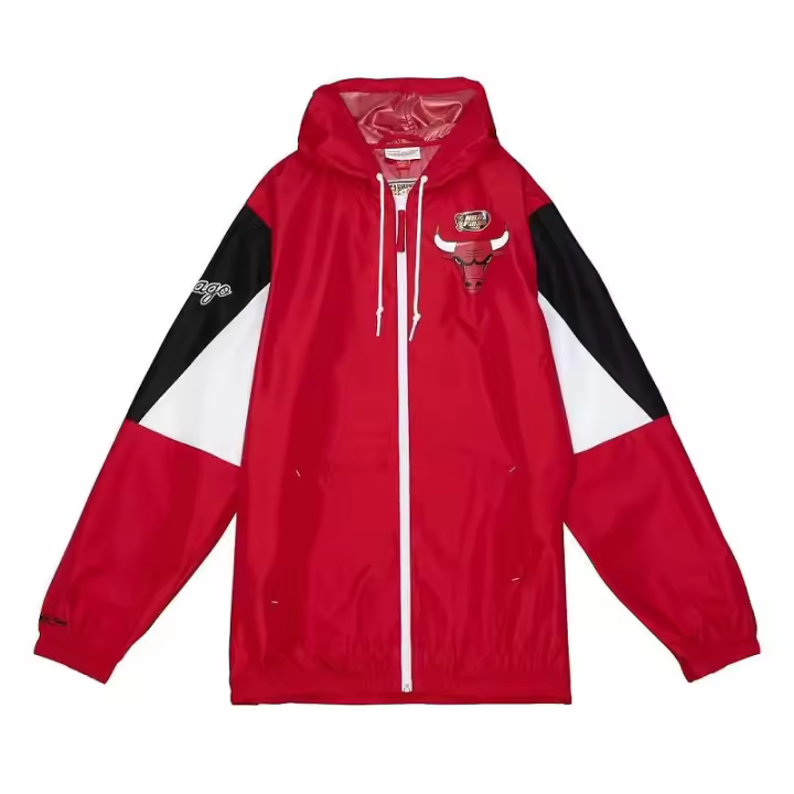 CHAQUETA CHICAGO BULLS MITCHELL AND NESS THROW IT BACK WINDBREAKER - 1