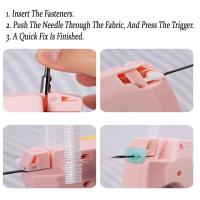 Fijador De Ropa Portátil Con Hebjes Y Gun De Costura Micro Para Herramienta De Reparación De Ropa Para Mujeres Material De Algodón - details 9