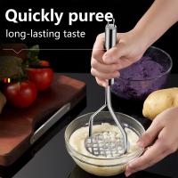 Prensa De Papas Y Hígados De Acero Inoxidable Herramienta De Fruta Y Verdura Masher De Carne Molida Creativa Presión De Barro Ricer Presión De Aguacate - details 6