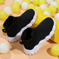 Zapatillas De Deporte Para Niños Y Niñas Suela Alta Cómodas Transpirables Moda Tejidas Zapatos Deportivos Casuales Para Correr Y Tenis - details 7