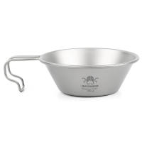 Taza De Camping Ti Sierra 300ml Ultra-ligera Con Mano Para Exterior Platos De Camping Senderismo Picnic Sin Plegar Material De Titanio - details 0
