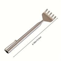 Kit De Masaje Y Rascado Telescopio De Bolsillo En Acero Inoxidable Con Clip De Bolígrafo Herramienta Práctica Para Relajación Del Cuerpo - details 1