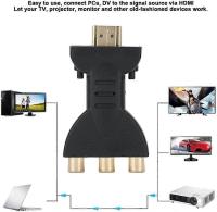 Adaptador de HDMI a AV-1080P HDMI a RGB Adaptador de sincronización de audio y vídeo para convertidor de componentes RCA - details 3