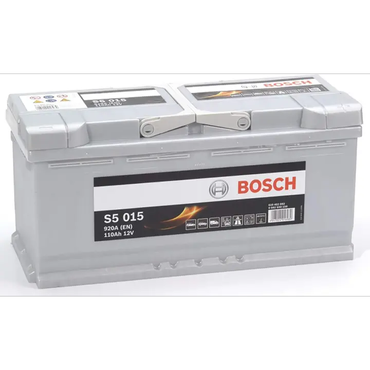 Batería coche Bosch S5015 S5 – 12V 110Ah/920A – Alta autonomía para vehículos exigentes - 1