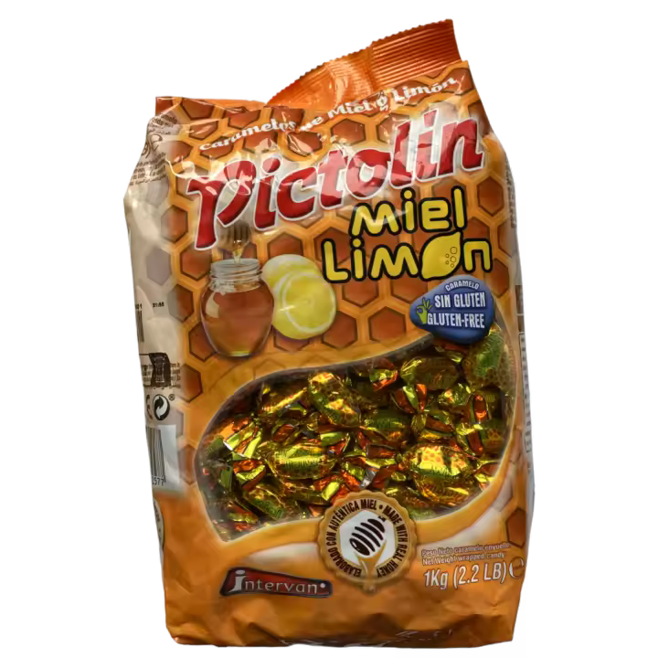 Pictolín Miel y Limón Caramelos Bolsa 1 kg (340 ud aprx.) - 1