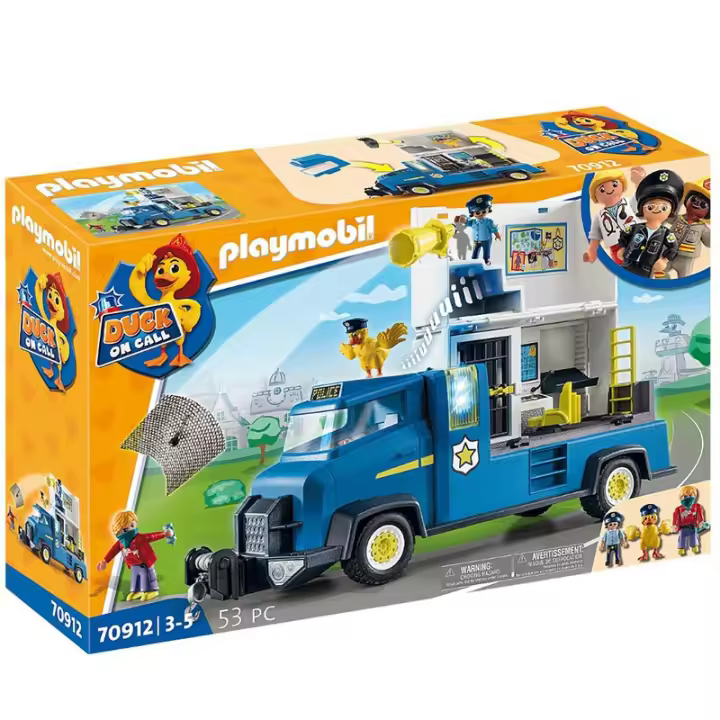 Playmobil Duck on call 70912 set de camión de policía con 3 figuras - 1