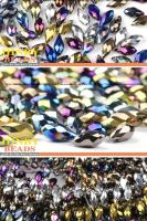 50pcs Pendantes De Brillo De Cristal Austriaco 6x12mm Forma De Gota Y Lágrima Para Fabricación De Joyas Pulseras DIY Colores Variados - details 1