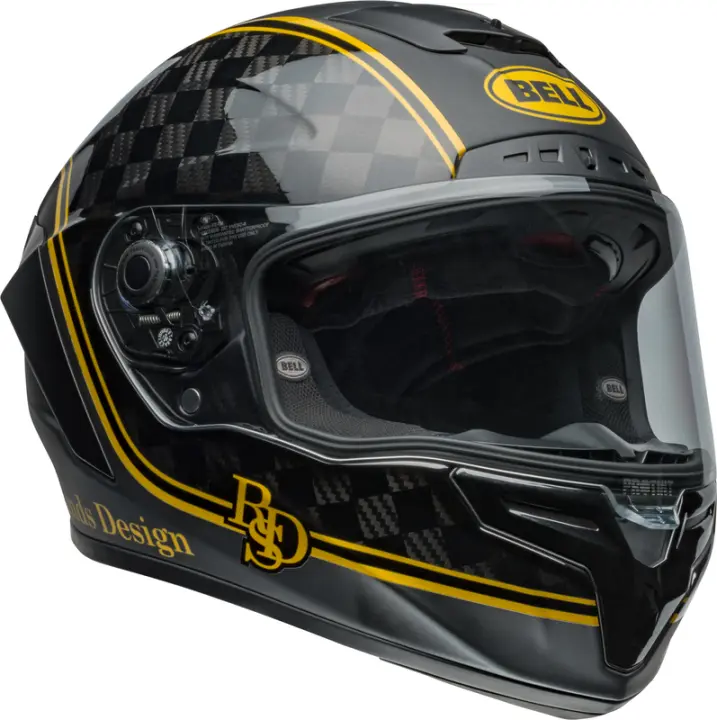 LIQUIDACION Casco BELL Race Star DLX Flex - RSD Player Matte/Gloss Black/Gold talla S - 1