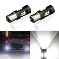 2Pcs 1156 BA15S P21W LED BAU15S PY21W BAY15D Lámpara De Auto 1157 P21/5W R5W 21pcs 3030SMD Luz LED Para Coche 12V - 24V Universal - details 7