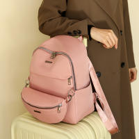 Mochila de tela de nailon de otoño, nueva mochila de ocio de color sólido a la moda, bolsa de viaje de pequeña capacidad - details 15