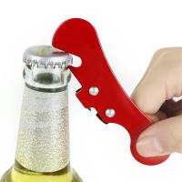 4PCS Abrebotellas Multifuncional Portátil Acero Inoxidable Abrepatas Manual Ergonómico Herramientas De Cocina Seguro Lado Cut - details 1