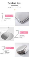 Espejo De Maquillaje Plegable Portátil Doble Cara Acero Inoxidable Pequeño Espejo De Bolsillo Para Viajes Herramienta De Belleza Y Cosmética - details 10