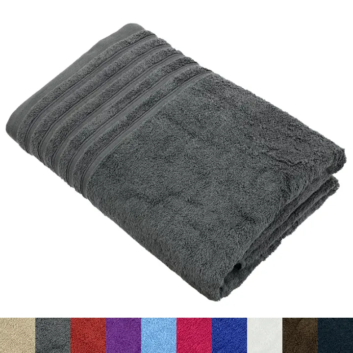 Aicasa - Toallas de Baño 500 g/m² 100% algodón Natural suaves y absorbentes ，en varios colores Tamaño Grande  50x100 Cm , 70X140Cm , 100X140Cm Alta Calidad Para Gimnasio/Ducha/Deporte - 1