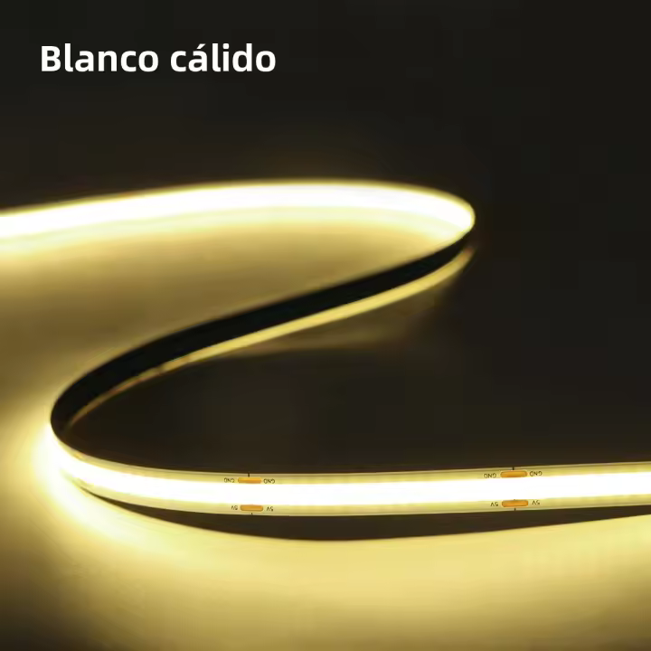 Tira De Luz LED COB 8mm DC 5V Alta Brillo Para TV Decoración De Pared Cocina Armario Escaleras Iluminación De Fondo USB - 1