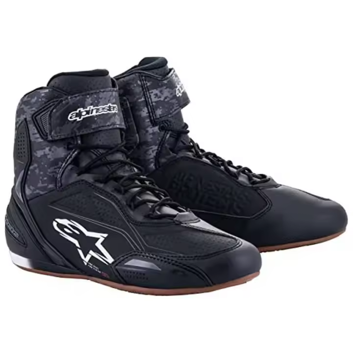 Alpinestars Zapatillas De Moto Faster-3 Negro - 1