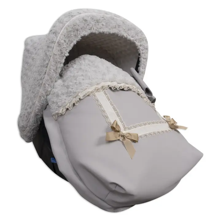 SACO UNIVERSAL BABYLINE GRUPO 0 O PORTABEBÉ DE LA COLECCIÓN LEATHER + CAPOTA + CUBREARNÉS - 1