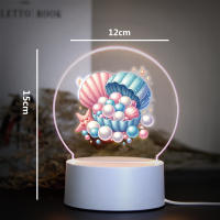 Lámpara Nocturna 3D Mermaid Para Decoración De Habitación Infantil Luz LED De Ambiente Con Iluminación Suave Para Dormitorio - details 5