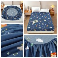 Sábana Elástica Impermeable De Poliéster UPzo Tamaño King Para Cama Con Banda Elástica Alrededor Del Matraces Diseño De Dibujos Animados Sin Funda Para Almohada - details 5