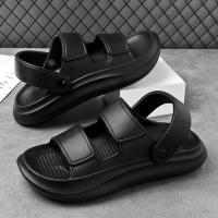 Sandalias De Verano Para Hombre EVA Plataforma Suave Zapatillas De Playa Casuales Comodidad Plataforma Diseñador Sandalias Slip-On PVC - details 2