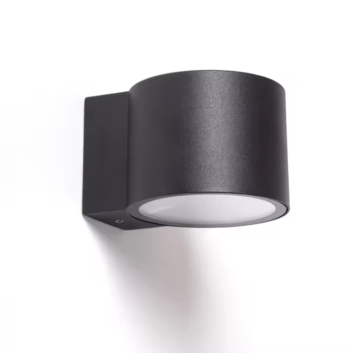 Ledkia Aplique de Pared Exterior LED 7W Aluminio Kudu Negro Mate - 1