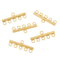 10pcs Correas De Pulsera Y Collar De Acero Inoxidable Con 5 Anillos Abrazaderas Para Colgantes Y Pendientes Suministros De Joyería DIY - details 2