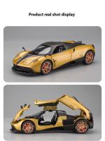Modelo De Coche De Metal a Escala 1:22 Pagani Huayra Dinastía Juguete Coleccionable Para Niños Con Puertas En Forma De Alas Clásicas Decoración Para Casa - details 10