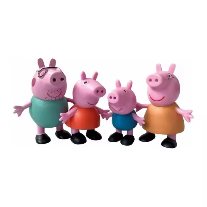 SET FAMILIA 4 FIGURAS PEPPA PIG DE COMANSI - 1