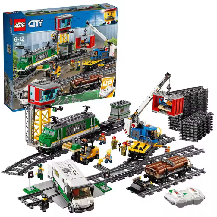 LEGO 60198 City Tren de Mercancías; divertido tren de juguete para niños (1226 piezas) - 1
