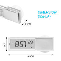 Reloj De Coche Digital Con Termómetro 2 En 1 Luminoso LCD Accesorios De Estilo Para El Coche Pantalla Digital De Tiempo Y Temperatura - details 13