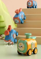 Pequeño Tren Inertia Press Con Silbato Juguete Interactivo Para Padres Y Niños Coche De Dibujos Animados Resistente Al Impacto Para Bebés - details 16
