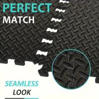 12pcs Alfombra De Esponja Antideslizante Y Impermeable Para Bebés Alfombra De Patches Cuadradas Lavable Con Manos Para Habitación De Niños - details 2