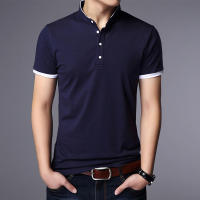 Camiseta Polo Hombre Verano Moda Algodón Transpirable Cuello Erguido Manga Corta Estilo Coreano Cómodo Casual Unisex - details 6