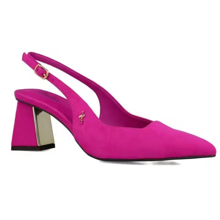 Menbur 23929 Zapatos de tacón Virgo para mujer en fucsia de piel vegana - 1