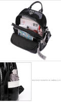 Mochila De Moda Para Mujer En Cuero PU Diseñadora Bolso De Hombro Casual Para Viajes Bolsas Escolares De Alta Calidad Para Adolescentes Y Niñas - details 17