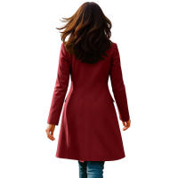 Nueva Chaqueta De Mujer De Invierno Con Manga Larga Y Cuello En V A-line Fashion Chaqueta De Trench Para Otoño Y Invierno - details 20