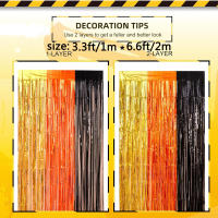 2 Pack Cortinas De Foil Mardi Gras Con Borlas Metálicas Para Decoración De Fiestas De Cumpleaños Boda Y Decoraciones De Fiesta Mardi Gras - details 11