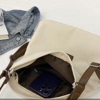 Bolso De Hombro Para Mujer Con Manija De Lujo Nylon Casual Tote Bolso Cruzado De Diseñador Bolso De Viaje Suave Con Bolsillo Interior De Cierre De Cremallera - details 15