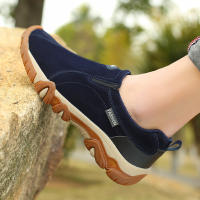 Zapatos De Cuero Para Hombre Casual Transpirables Mocasines De Senderismo No Slip Para Exterior Zapatos De Deporte Para Adultos - details 19