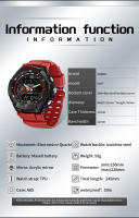 Reloj Electrónico Para Hombre SANDA 6197 Edición Coreana Deportivo Multifuncional Impermeable LED Estudiante Resistente Al Choque Con Pantalla LED Y Cronógrafo - details 7