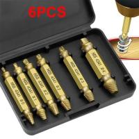 Juego De 6 Piezas De Extractores De Tornillos Dañados Con Caja De Herramientas Para Carpintería Y Obras Domésticas - details 0