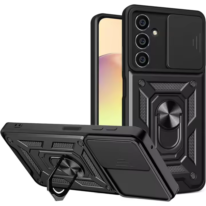Funda para Samsung Galaxy S23 FE (5G) Antigolpes Cubre Lente Soporte Anillo FAN + Protector Pantalla Movilear - 1