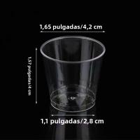 50Pcs Copas De Postre Mini Desechables De 30ML En Plástico Transparente Para Fiestas De Cumpleaños Picnics Y Prueba De Comida En La Cocina - details 10