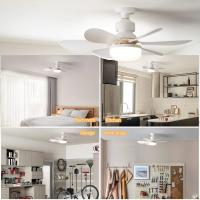 Ventilador de techo E27 luz LED, Ventilador de techo 40W con mando a distancia para atenuación, apto para salón, estudio, uso doméstico, 85-265V - details 6