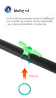 SQUID KING 2pcs Porta Anzuelos Para Pesca Accesorios Portátiles Para Caña De Pescar Soporte Para Anzuelos Fijador De Señuelos Juguete De Pesca - details 8